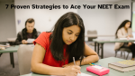 7 Proven Strategies to Ace Your NEET Exam